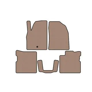 Rubberen automatten Carsuit (Beige) foto 1