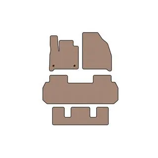 Carsuit rubberen automatten voor het interieur (3 rijen, beige)