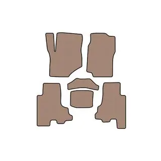 Rubberen automatten Carsuit (Beige)