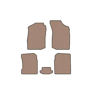 Rubberen automatten Carsuit (Beige)