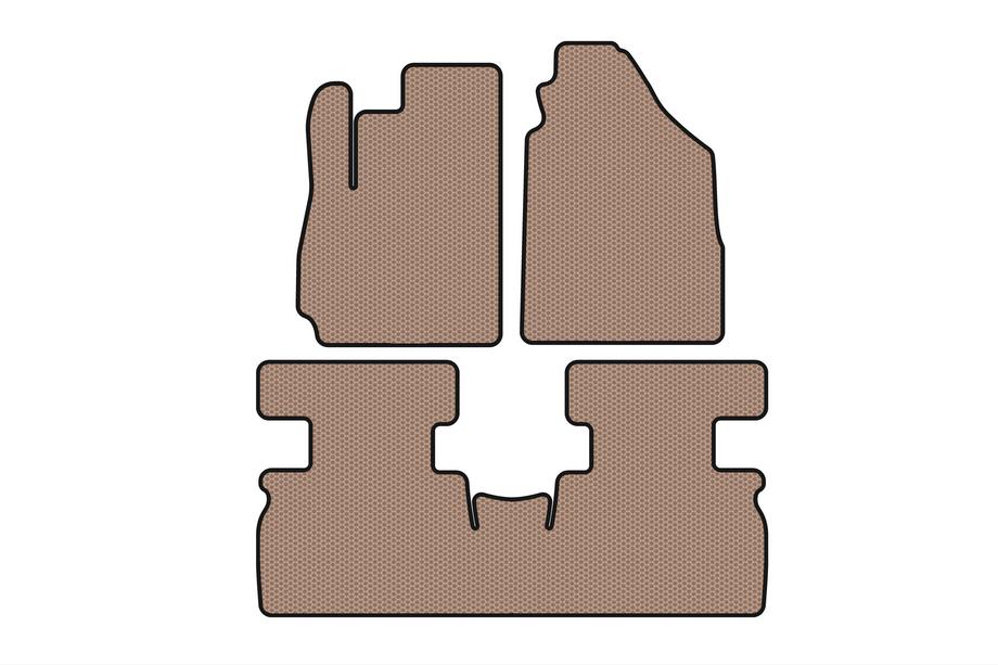Jetour X70 2018– Rubberen automatten Carsuit (2 rijen, beige) Image