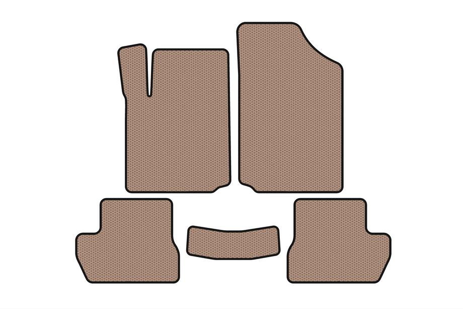 Citroen C-2 2003–2009 Rubberen automatten Carsuit (Beige) Image