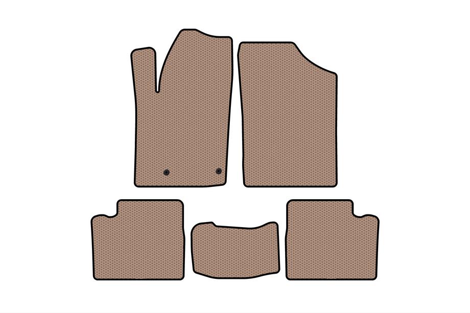 Citroen Berlingo 1996–2008 Rubberen automatten Carsuit (Beige) Image