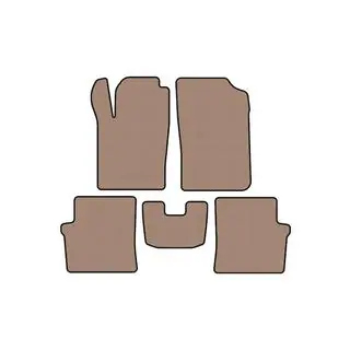 Rubberen automatten Carsuit (HB, 5-deurs, beige)