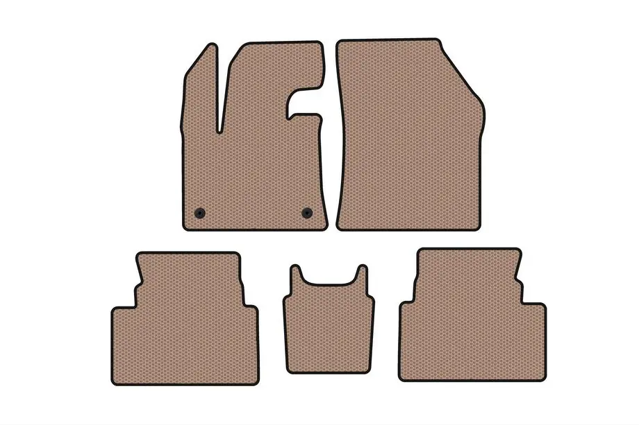Citroen C5 Aircross 2017–2025 Rubberen automatten Carsuit (vloergemonteerd gaspedaal, beige) Image