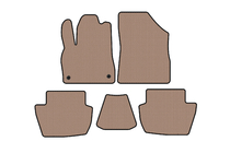 Citroen DS-5 2011–2015 Rubberen automatten Carsuit (HB, Hybrid/automaat, beige) foto 1