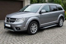 Dodge Journey 2008–2020 Side steps Allmond Grey (2 stuks, aluminium) foto 1