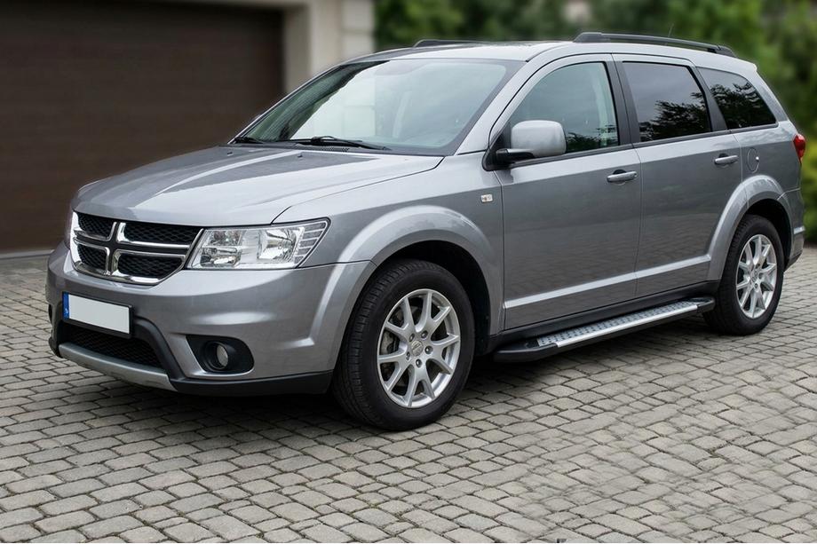 Dodge Journey 2008–2020 Side steps Allmond Grey (2 stuks, aluminium) Image