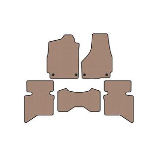 Carsuit rubberen automatten voor interieur (2009+, 5-zits/Vierpersoons cabine, beige) Dodge RAM (DS/DJ/D2) 2009–2024 foto 1