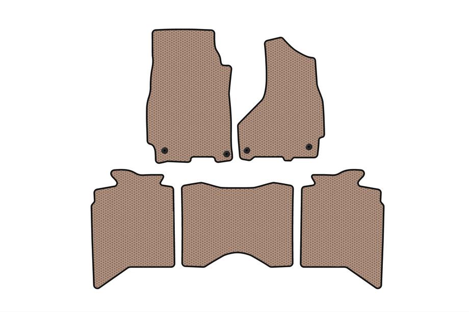 Dodge RAM (DS/DJ/D2) 2009–2024 Rubberen automatten Carsuit (2013+, 5-zits, beige) Image