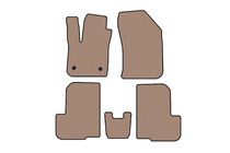 Dacia Lodgy 2012–2022 Rubberen automatten Carsuit (2 rijen, 7-zits, beige) foto 1