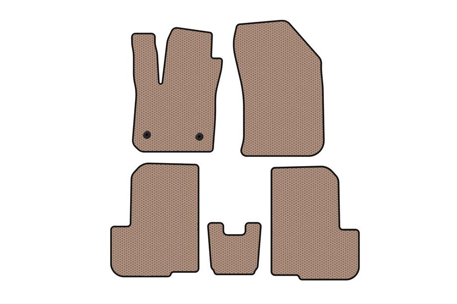 Dacia Lodgy 2012–2022 Rubberen automatten Carsuit (2 rijen, 7-zits, beige) Image