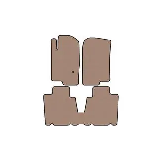 Rubberen automatten Carsuit (2 rijen, beige)