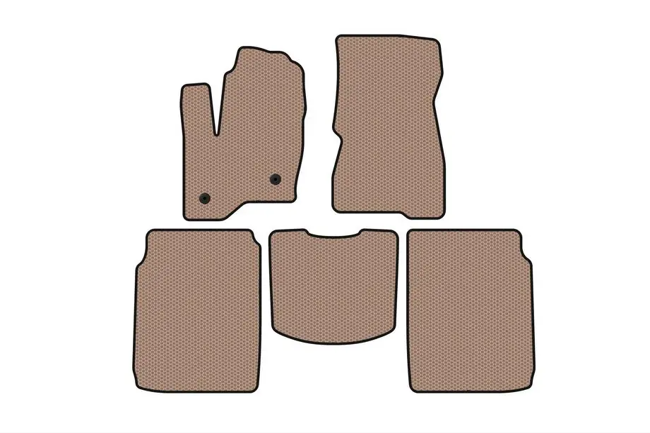 Ford Flex 2009–2019 Rubberen automatten Carsuit (2 rijen, 2013-2019, beige) Foto 1