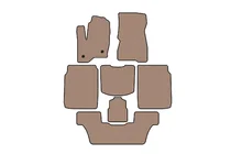 Ford Flex 2009–2019 Rubberen automatten Carsuit (3 rijen, 2013-2019, beige) foto 1