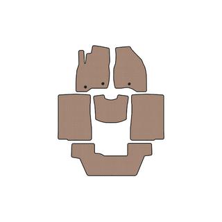 Rubberen automatten Carsuit (2015-2017, 3 rijen, 7-zits, beige) foto 1