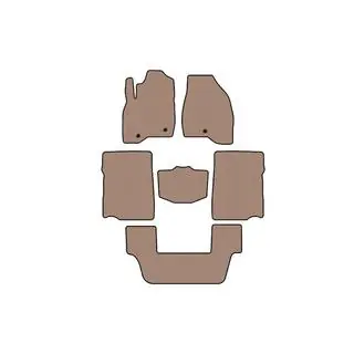 Rubberen automatten Carsuit (2017-2019, 3e rij, 7-zits, beige) foto 1