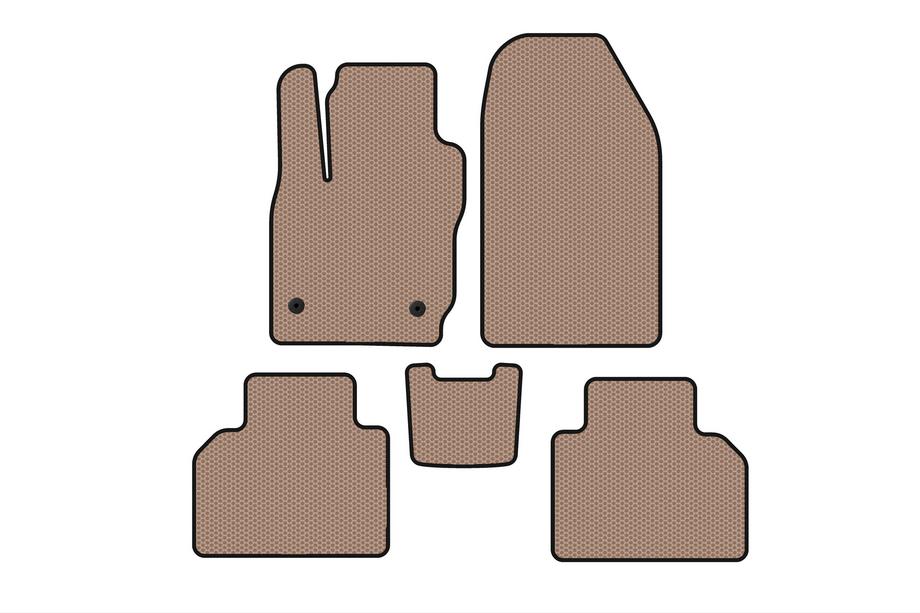 Ford Courier 2014–2023 Rubberen automatten Carsuit (Beige) Image