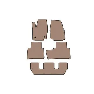 Carsuit rubberen automatten voor het interieur (3 rijen, beige) foto 1