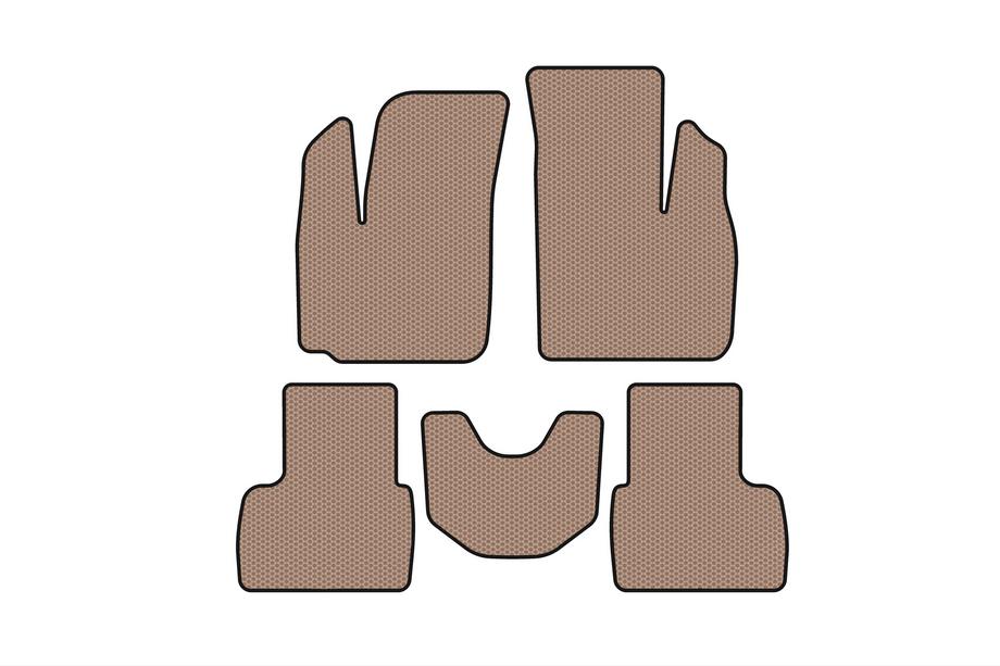 Fiat Doblo I 2001–2005 Rubberen automatten Carsuit (Beige) Image