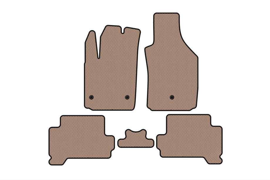 Fiat 500/500L 2013–2022 Rubberen automatten Carsuit (voor 500, Electric, beige) Image
