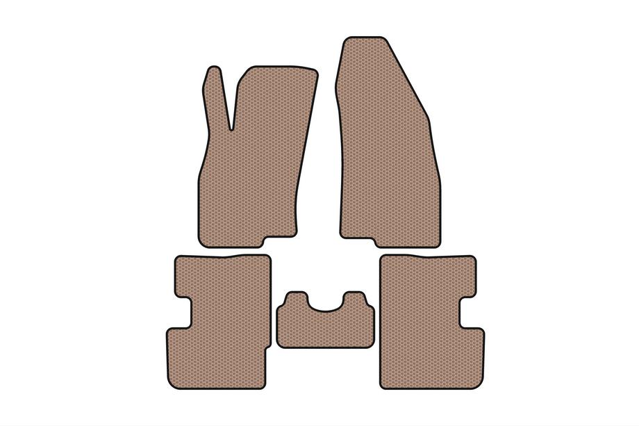 Fiat Punto Grande/EVO 2006–2018 Rubberen mattenset Carsuit (2011-2018, HB, 3-deurs, beige) Image