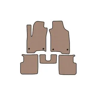 Rubberen automatten Carsuit (Beige) foto 1