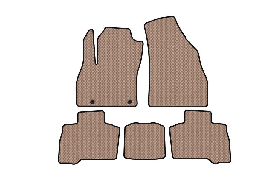 Fiat Fiorino/Qubo 2008–2024 Carsuit rubber automatten voor het interieur (voor Qubo, 2016+, beige) Image