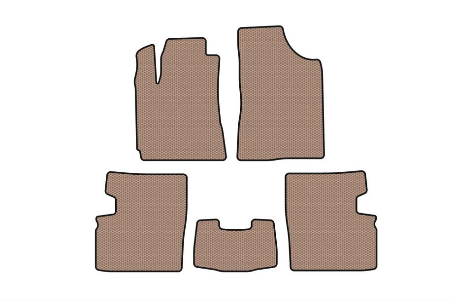 Geely Emgrand EC7 2009– Rubberen automatten Carsuit (2009-2014, HB, 5-deurs, beige) Image