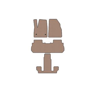 Carsuit rubberen automatten voor het interieur (3 rijen, 2017-2019, beige) foto 1