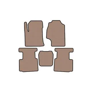 Rubberen automatten Carsuit (Beige)