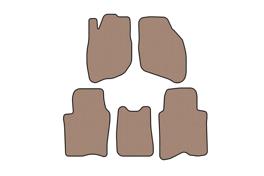 Honda City 2002–2008 Rubberen automatten Carsuit (SD, beige) Image