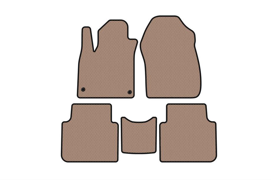 Honda CRV 2017–2022 Rubberen automatten Carsuit (7-zits, beige, 2020-2022) Image
