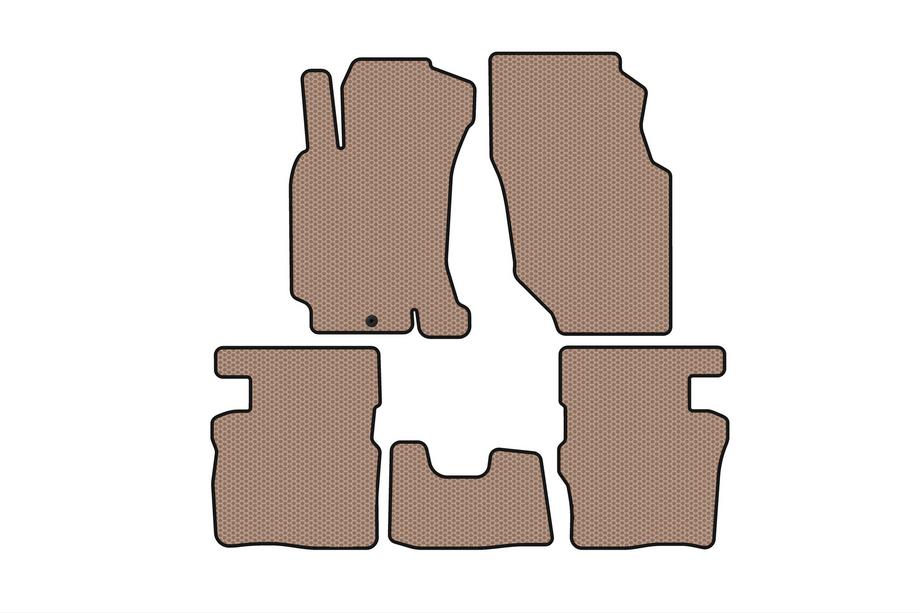 Honda HR-V 1998–2006 Rubberen automatten Carsuit (5-deurs, beige) Foto 1