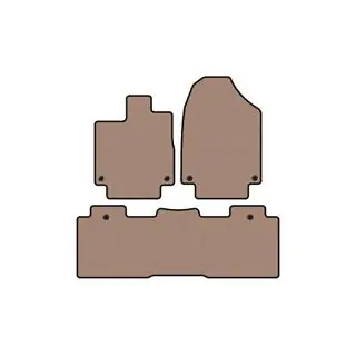Rubberen automatten Carsuit (2 rijen, beige)