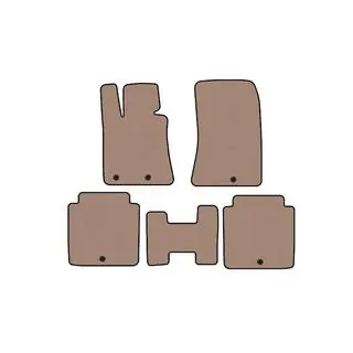 Rubberen automatten Carsuit (Beige)