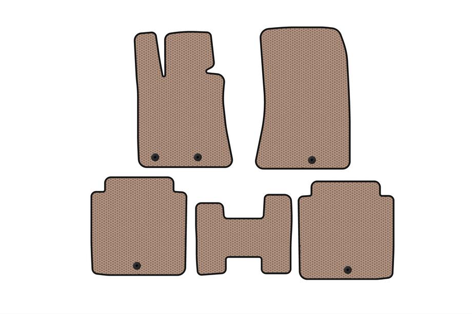 Hyundai Equus 2009–2016 Rubberen automatten Carsuit (Beige) Image
