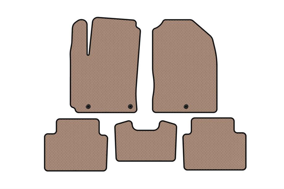 Hyundai Kona 2017–2023 Rubberen automatten Carsuit (2017-2020, benzine, beige) Image
