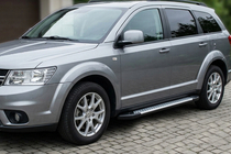 Fiat Freemont 2011–2016 Side steps Allmond Grey (2 stuks, aluminium) foto 1