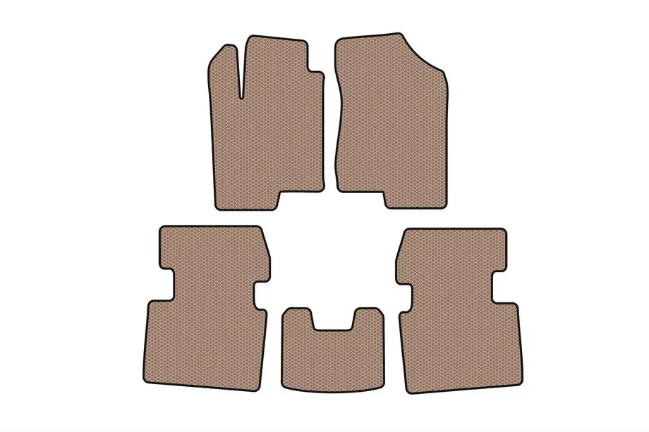 Hyundai Sonata NF 2004–2009 Rubberen automatten Carsuit (Beige) Image