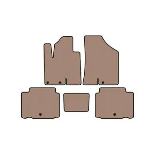 Rubberen automatten Carsuit (Beige)