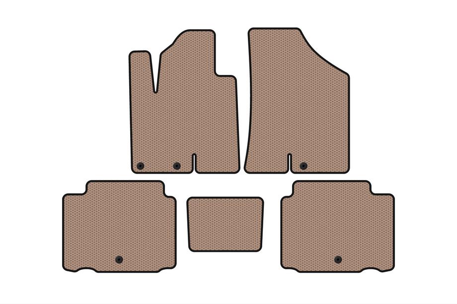 Hyundai IX55 2007–2012 Rubberen automatten Carsuit (Beige) Image