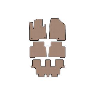 Rubberen automatten Carsuit (3 rijen, voor Grand, beige) Hyundai Santa Fe 4 2018–2023 foto 1