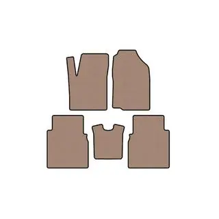 Rubberen automatten Carsuit (Beige)