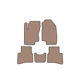 Rubberen automatten Carsuit (Beige) foto 1