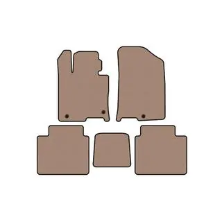Rubberen automatten Carsuit (Beige) foto 1