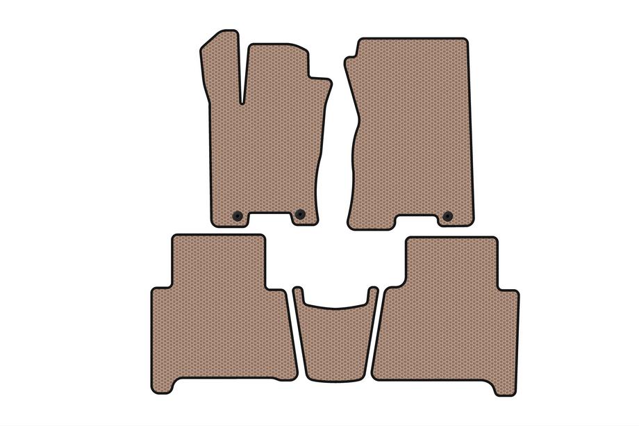 Kia Mohave 2008–2016 Rubberen automatten Carsuit (Beige) Foto 1