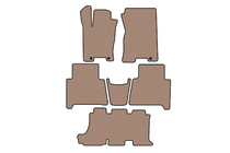 Kia Mohave 2008–2016 Carsuit rubberen automatten voor het interieur (3 rijen, beige) foto 1