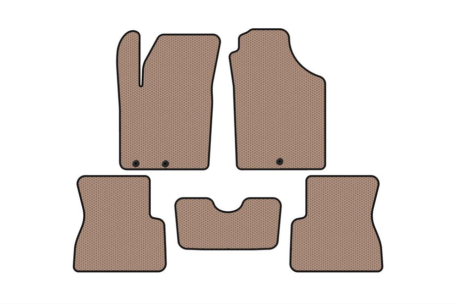 Kia Picanto 2011–2016 Rubberen automatten Carsuit (Beige) Image