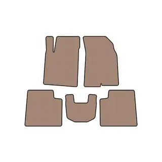 Rubberen automatten Carsuit (Beige) foto 1